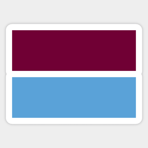 Aston Villa Claret and Blue Bands Sticker by Culture-Factory